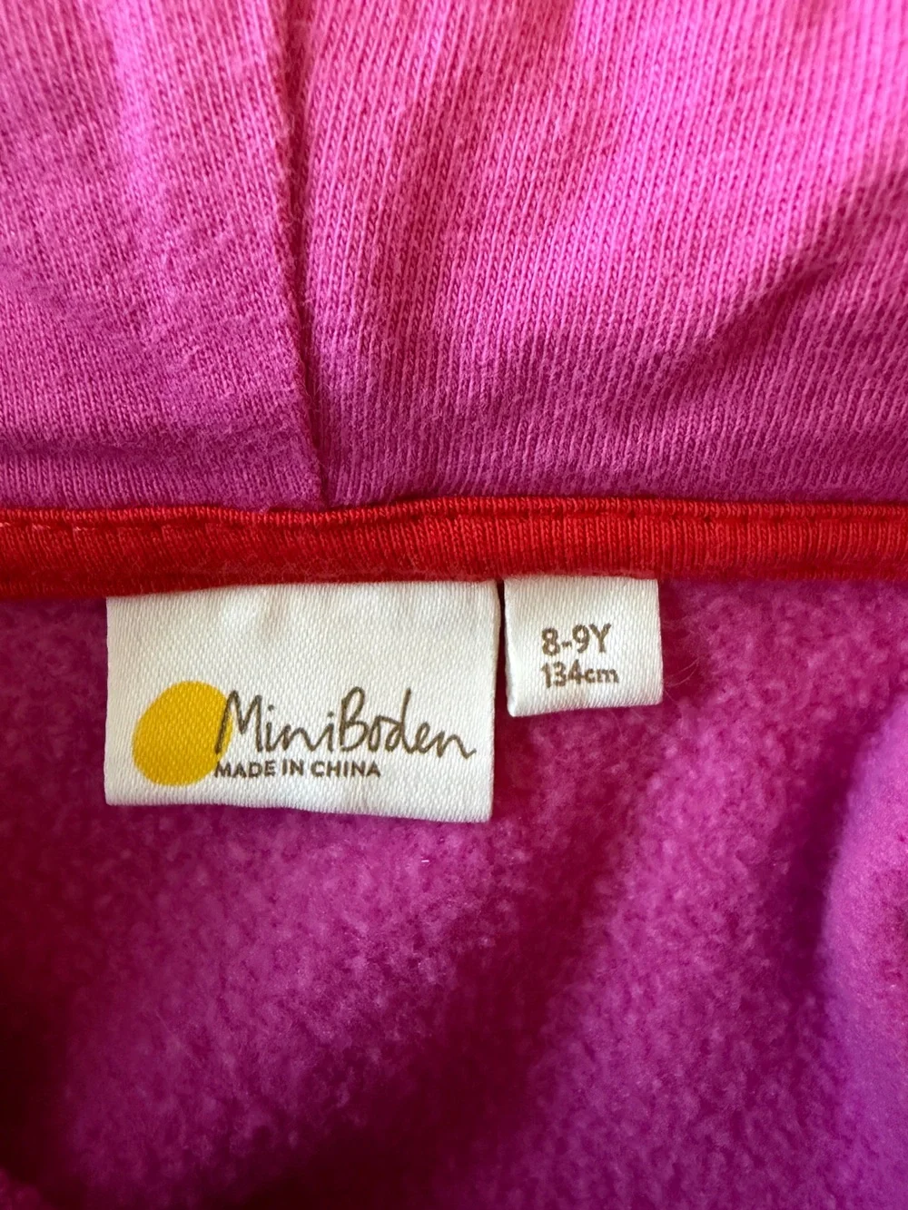 Mini Boden Hooded Appliqué Dress, Size 8-9Y